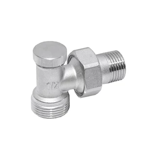 Radiátor szelep visszatérő sarok,eurokonusz, VE-4308AE 3/4"x1/2" Slovarm