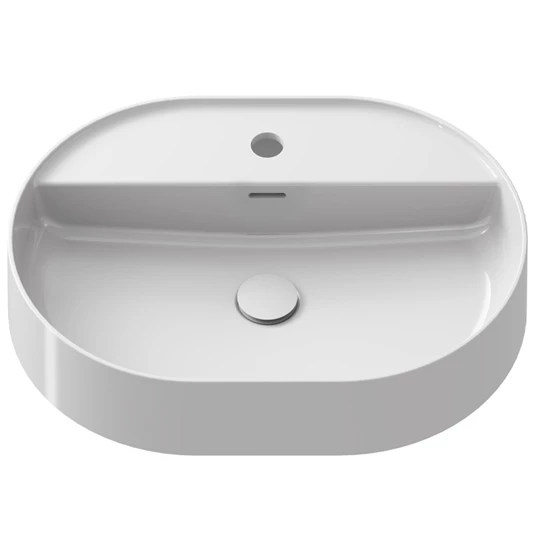 Ravak Ceramic 55 Slim O Shelf mosdó csaplyukkal, túlfolyóval, 55x40x12cm, fehér kerámia