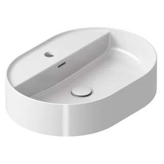 Ravak Ceramic 55 Slim O Shelf mosdó csaplyukkal, túlfolyóval, 55x40x12cm, fehér kerámia