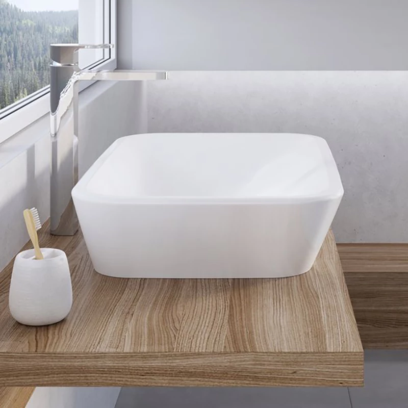 Ravak Ceramic 600 R kerámia mosdó, pultra ültethető, 600x400x120 mm, fehér