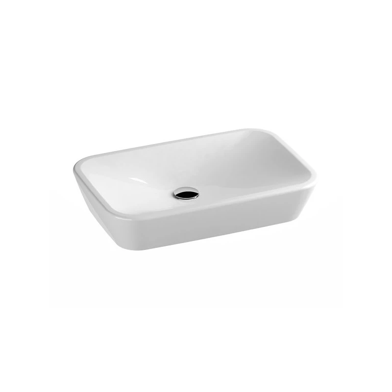Ravak Ceramic 600 R kerámia mosdó, pultra ültethető, 600x400x120 mm, fehér