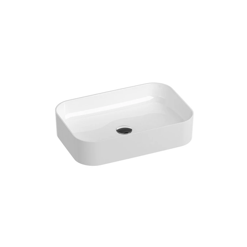 Ravak Ceramic Slim R pultra építhető kerámia mosdó 550*370*120mm,túlfolyó nélkül