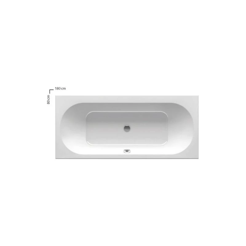 Ravak City Slim akril kád, 180 x 80 cm, 220 liter