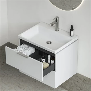 Ravak Comfort 600 kerámia mosdó 600*460*30mm, csaplyukkal, túlfolyó nélkül, fehér