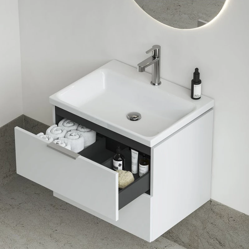 Ravak Comfort 600 kerámia mosdó 600*460*30mm, csaplyukkal, túlfolyó nélkül, fehér