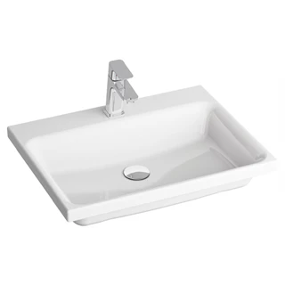 Ravak Comfort 600 kerámia mosdó 600*460*30mm, csaplyukkal, túlfolyó nélkül, fehér
