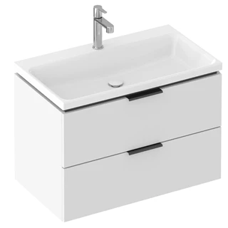 Ravak Comfort 800 kerámia mosdó 800*460*30mm, csaplyukkal, túlfolyó nélkül fehér