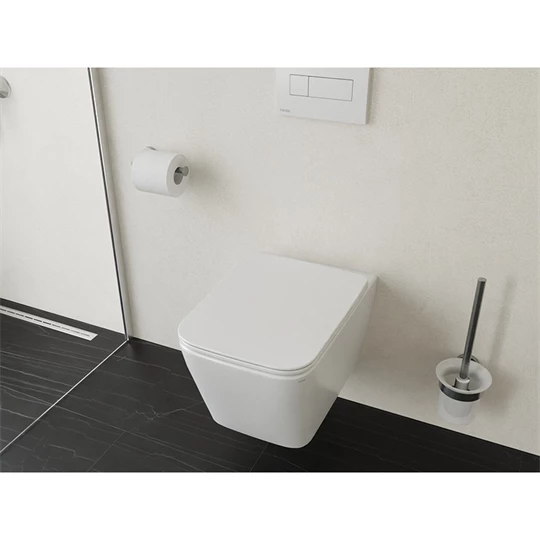 Ravak Natural RimOff fali WC szett, soft close ülőkével, fehér