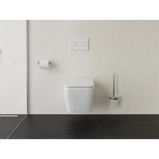 Ravak Natural RimOff fali WC szett, soft close ülőkével, fehér