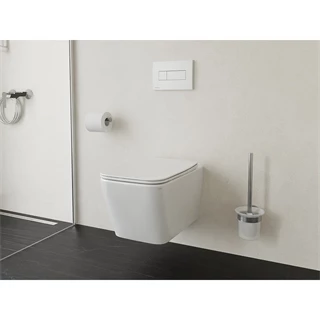 Ravak Natural RimOff fali WC szett, soft close ülőkével, fehér