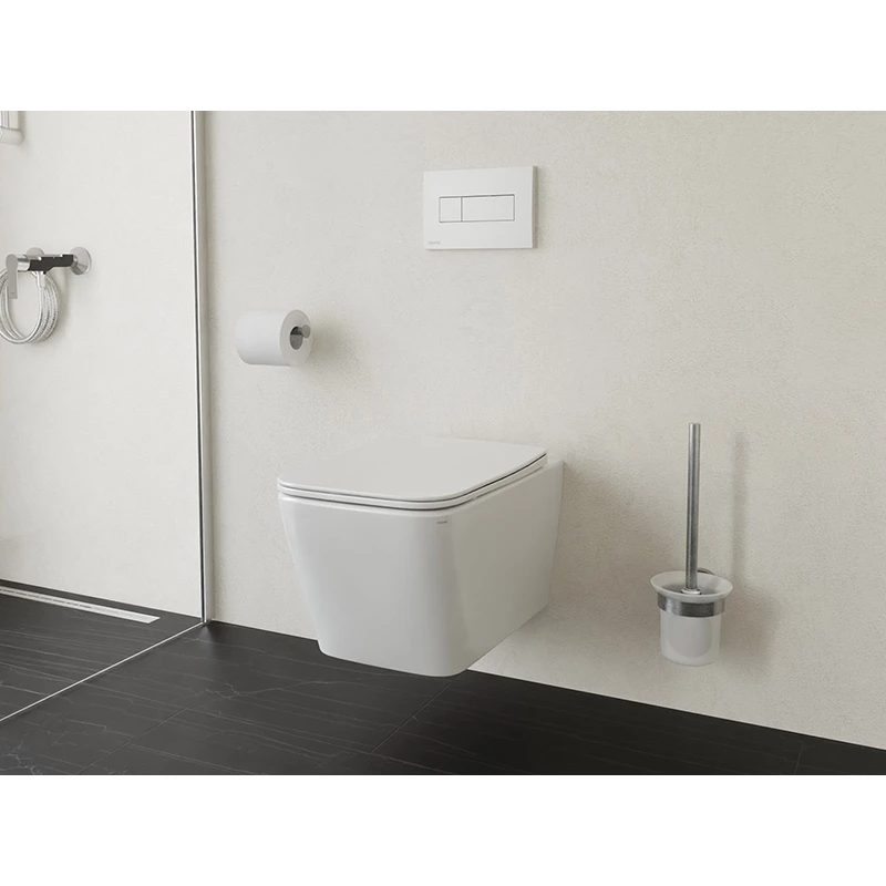 Ravak Natural RimOff fali WC szett, soft close ülőkével, fehér