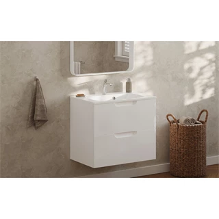 Ravak SD Classic II 600 szekrény mosdó alatti szekrény, két fiókos 600x450x585 mm, fehér/fehér szín