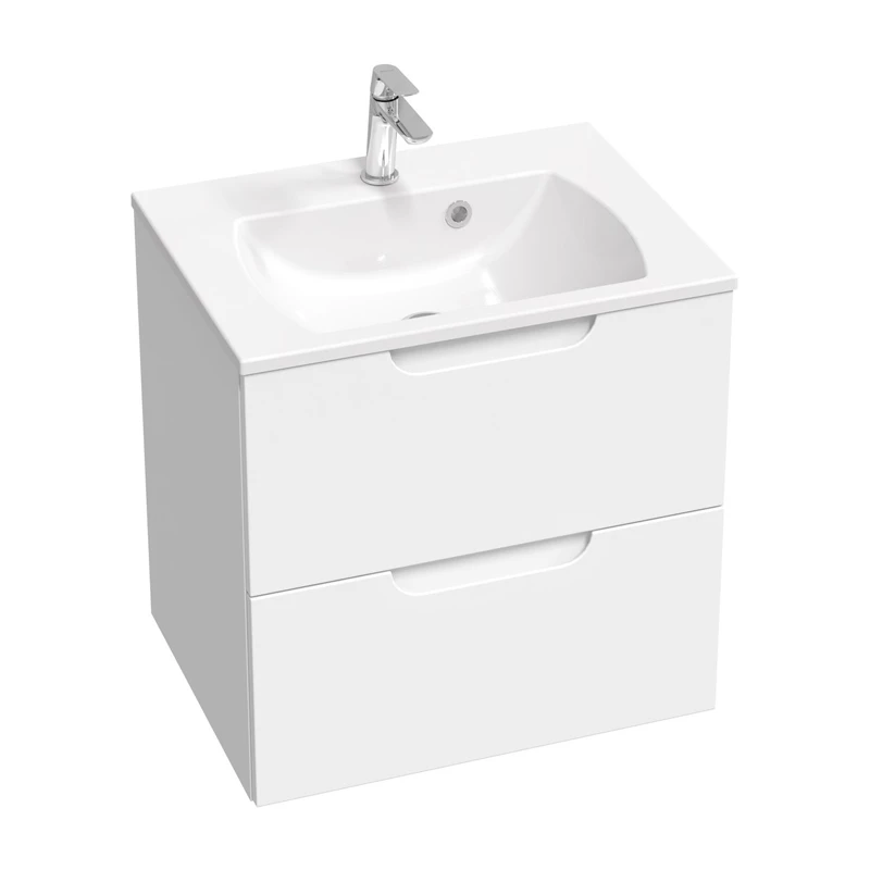 Ravak SD Classic II 600 szekrény mosdó alatti szekrény, két fiókos 600x450x585 mm, fehér/fehér szín