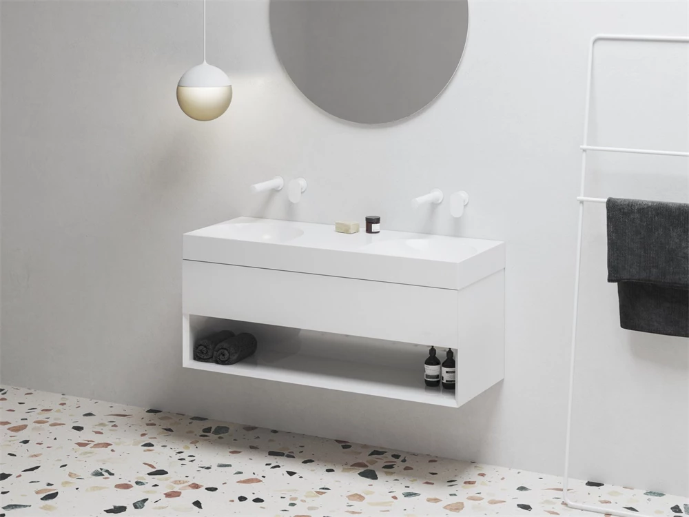 Ravak SD Lite 120 fürdőszobai szekrény mosdó alá fényes fehér