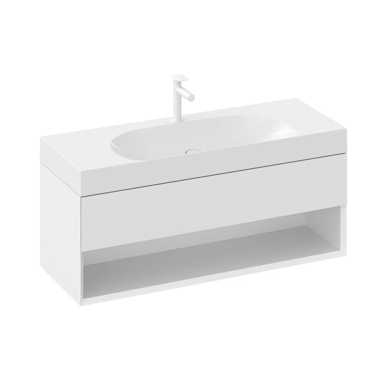 Ravak SD Lite 120 fürdőszobai szekrény mosdó alá fényes fehér