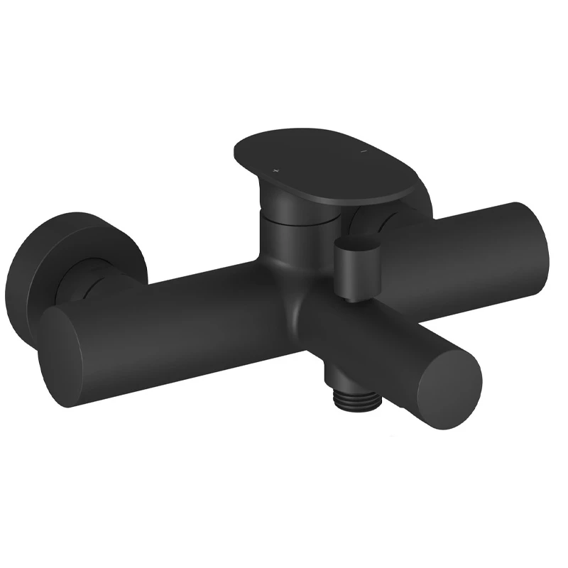 Ravak Spring Fali kádcsaptelep zuhanyszett nélkül - Matt fekete SG 022.20BL