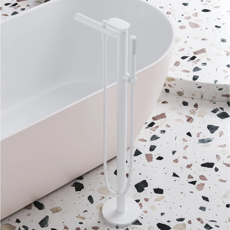 Ravak Spring Padlón álló kádcsaptelep, szettel - SG 080.10WHM.RB07A