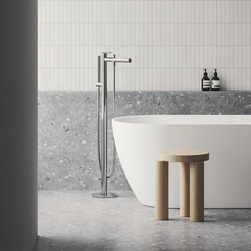 Ravak Spring Padlón álló kádcsaptelep, szettel - króm SG 080.00CR.RB07A