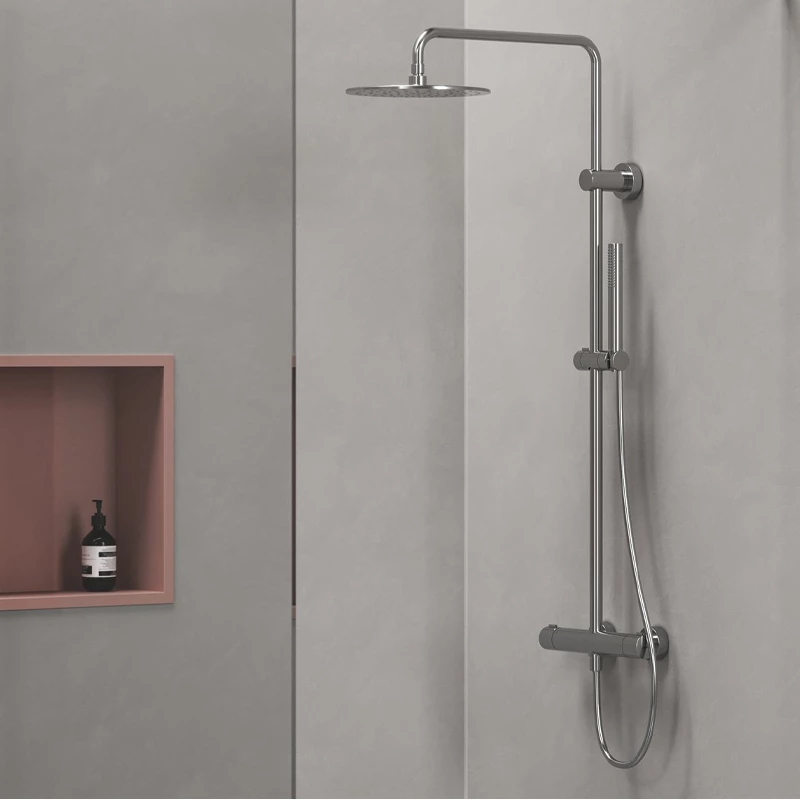 Ravak Spring Termosztátos zuhanyoszlop, szettel - króm SG 091.00CR