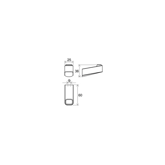 Ravak TD 110.20 ruhafogas, fekete