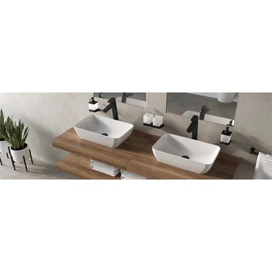 Ravak TD F 015.20 álló mosdócsaptelep leeresztő nélkül (333 mm), fekete