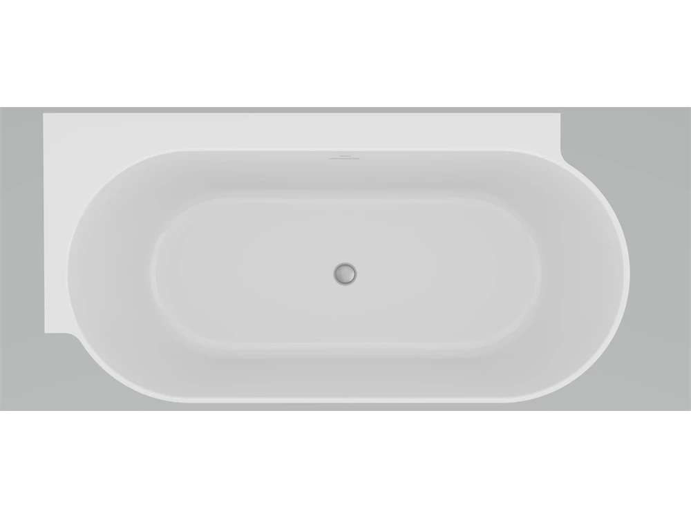 Ravak akrilkád Freedom Corner II TEC L 1750x860 fehér, krómlefolyóval
