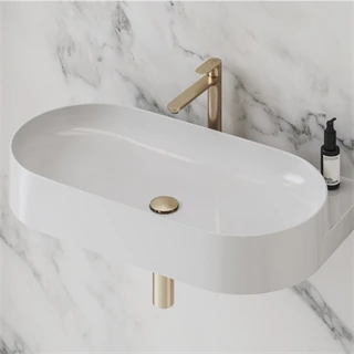 Ravak fix és click-clack leeresztő is, kézmosókhoz és túlfolyó nélküli mosdókhoz, rose gold