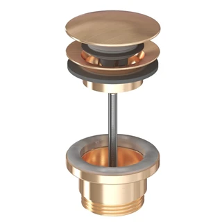 Ravak fix és click-clack leeresztő is, kézmosókhoz és túlfolyó nélküli mosdókhoz, rose gold