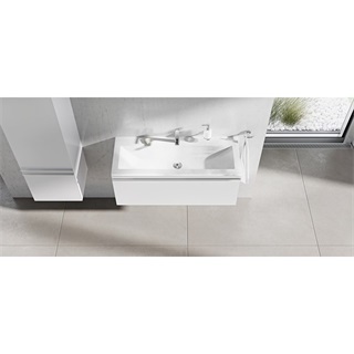 Ravak SD 1000 Clear fürdőszobai szekrény mosdó alá, fehér/fehér
