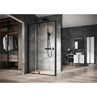 Ravak fürdőszobai tükör Strip 500x700 fekete, világítással