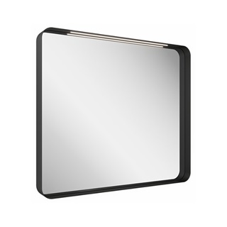 Ravak fürdőszobai tükör Strip 800x700 fekete, világítással