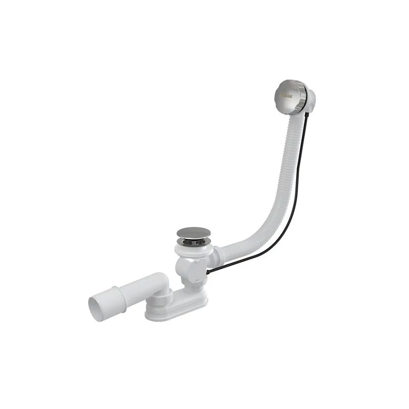 Ravak kád le-és túlfolyó rendszer bowden-es, hossza 570 mm, króm