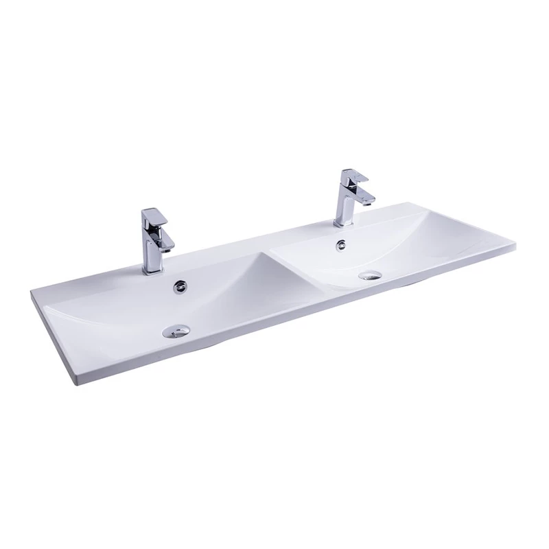 Ravak Flat Duo mosdó 1200x460 fehér túlfolyóval