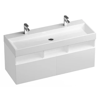 Ravak mosdó Natural Duo 1200x450 mm, két csaplyukkal, túlfolyó nélkül
