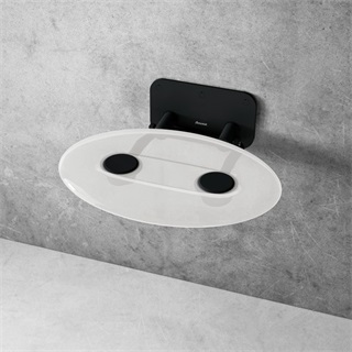 Ravak zuhanykabin ülőke OVO-P II Clear/Black