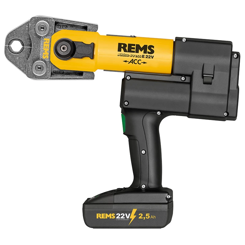 Rems Akku-Press E 22V ACC BP L-Boxx akkumulátoros présgép töltővel és akkuval
