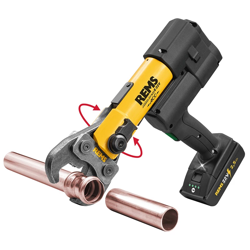 Rems Akku-Press E 22V ACC BP L-Boxx akkumulátoros présgép töltővel és akkuval