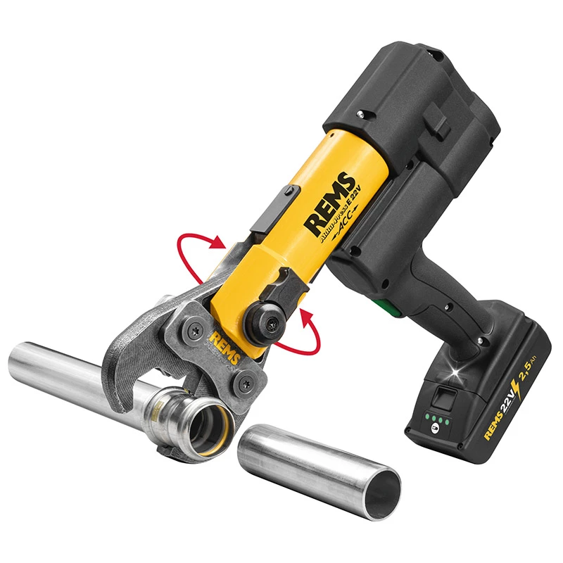 Rems Akku-Press E 22V ACC BP L-Boxx akkumulátoros présgép töltővel és akkuval