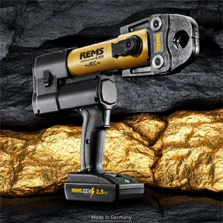 Rems Akku-Press E 22V ACC Gold 2026 akkumulátoros présgép töltővel és akkuval