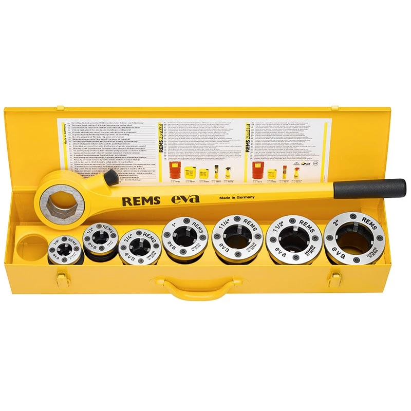 Rems EVA Set kézi menetvágó 1/2" - 2"
