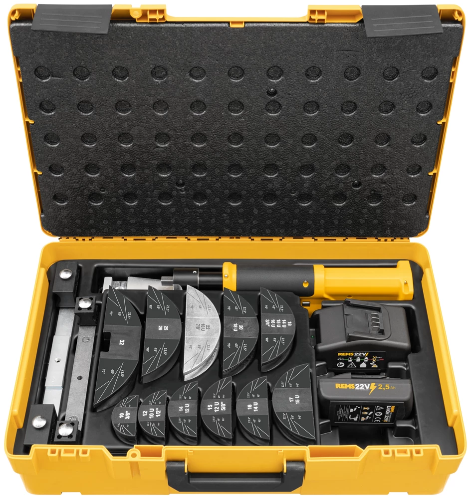 Rems Hydro-Swing 22V Set akkumulátoros hidraulikus csőhajlító, 10-32 / 3/8-7/8"