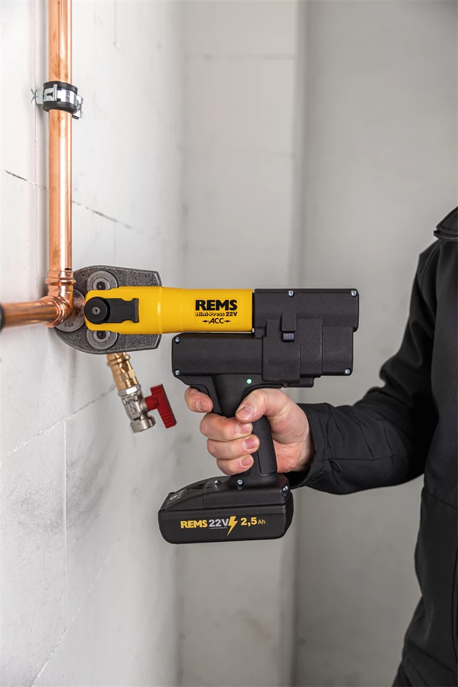 Rems Mini-Press 22V ACC présgép meghajtó motor, akku nélkül