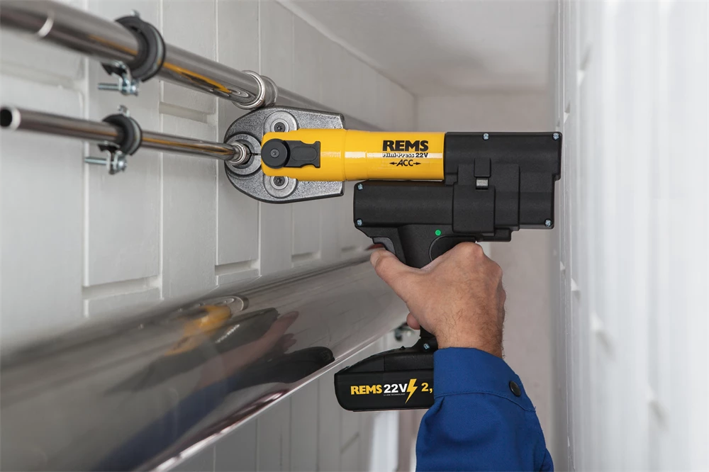 Rems Mini-Press 22V ACC présgép meghajtó motor, akku nélkül