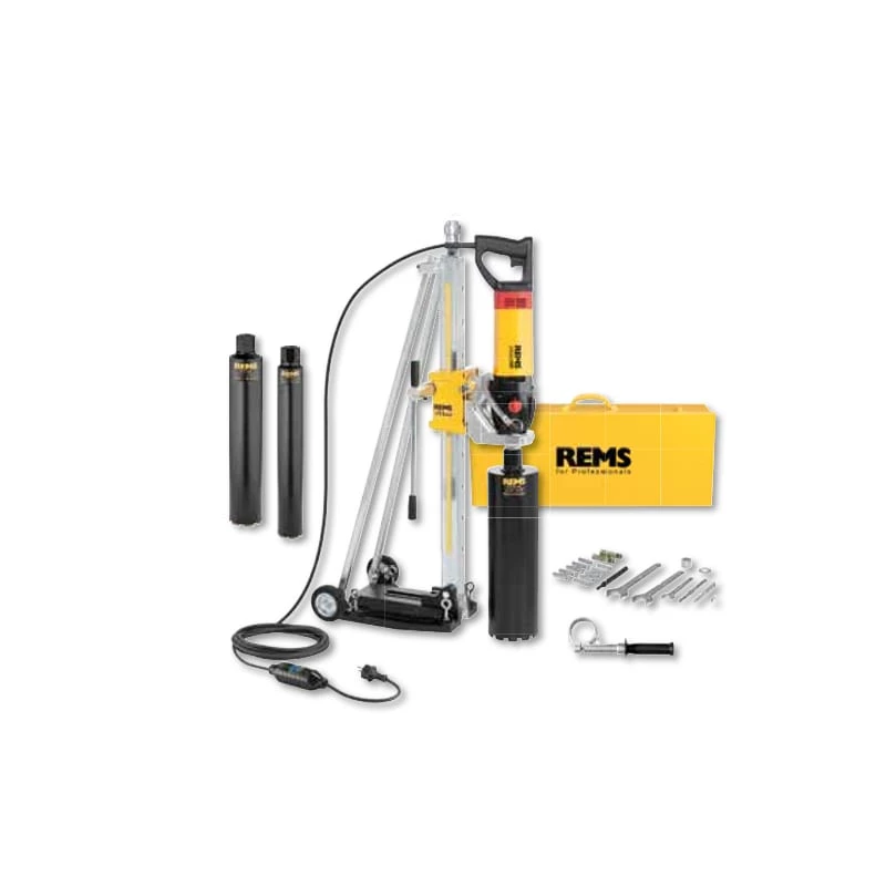 Rems Picus SR Set 62-82-132 Titan elektromos gyémánt-magfúrógép fúróállvánnyal + 3 koronával