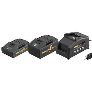 Rems Power-Pack 22V akkumulátor rendszer, 2,5 Ah + 5,0 Ah / 230V,90W