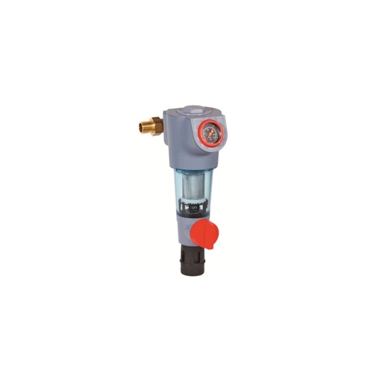 Resideo Braukmann visszamosható vízszűrő, forgható csatl., rm. 100 µm szűrőbetét, 1/2", KM+holl., PN16, max 30°C