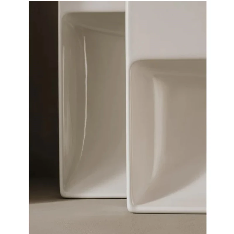 Roca Ona FineCeramic kompakt mosdó túlfolyóval 45x36 cm, szögletes, fehér