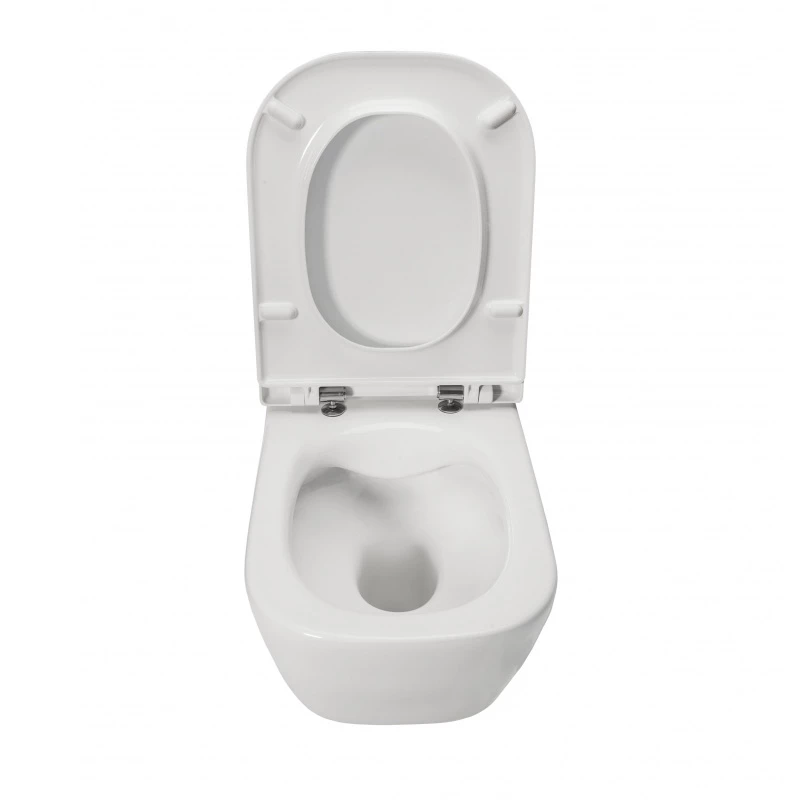 Roca The Gap Rimless fali WC csésze, Slim SoftClose WC ülőkével, szögletes, csomagban 540*350*400 mm