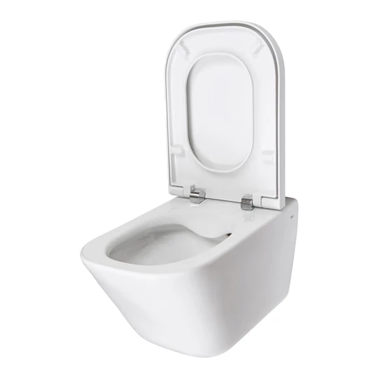 Roca The Gap Square fali WC csésze, mélyöblítésű, Rimless, 350x540 mm