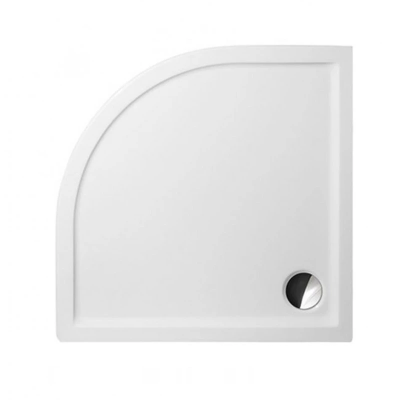 Roltechnik zuhanytálca íves Akril Flat Rondo 90x90x50  beépíthető